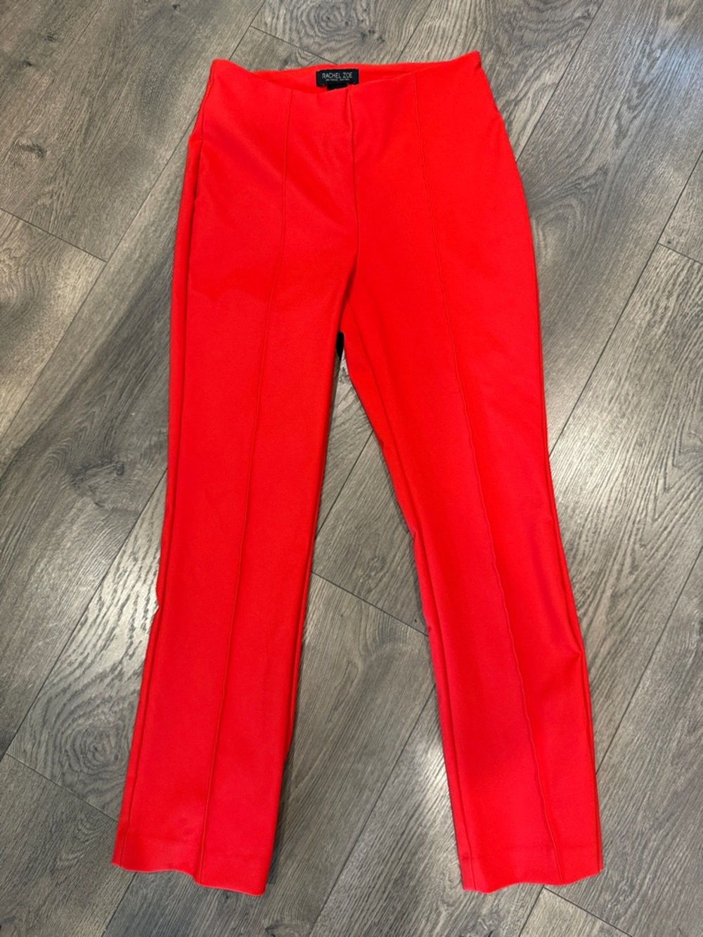 Rachel Zoe Red Tailored Straight-Leg Pants